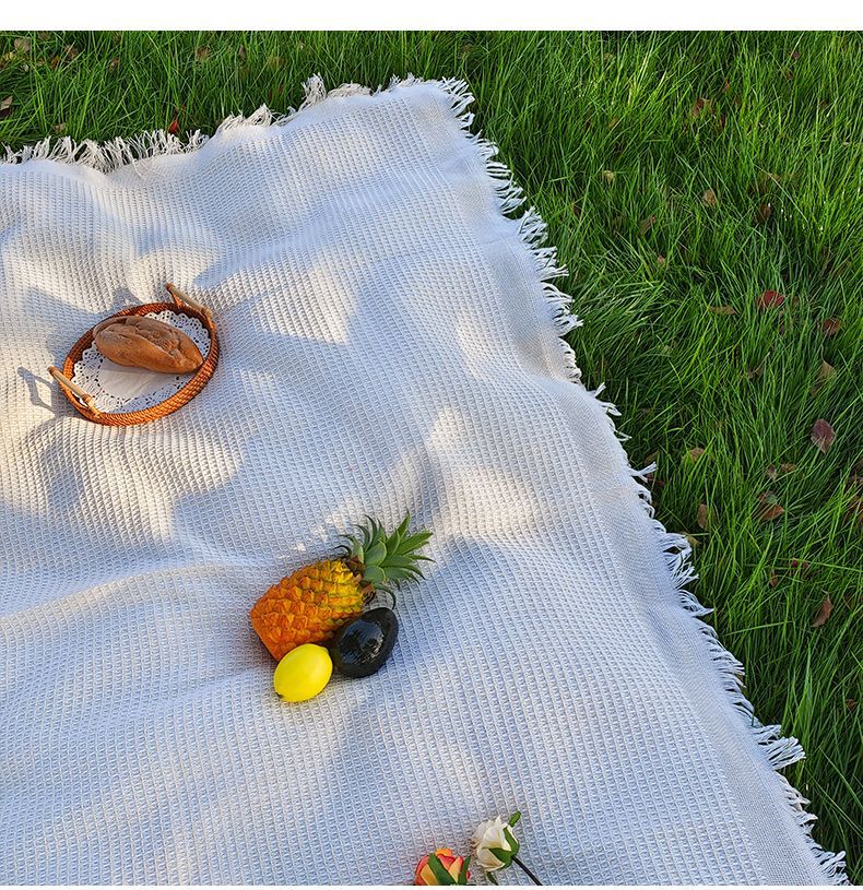 Picnic Cloth French Style Atmosphere Tablecloth Photo Background Cloth Decorative Cloth Camping Tablecloth Picnic Mat Outdoor Portable