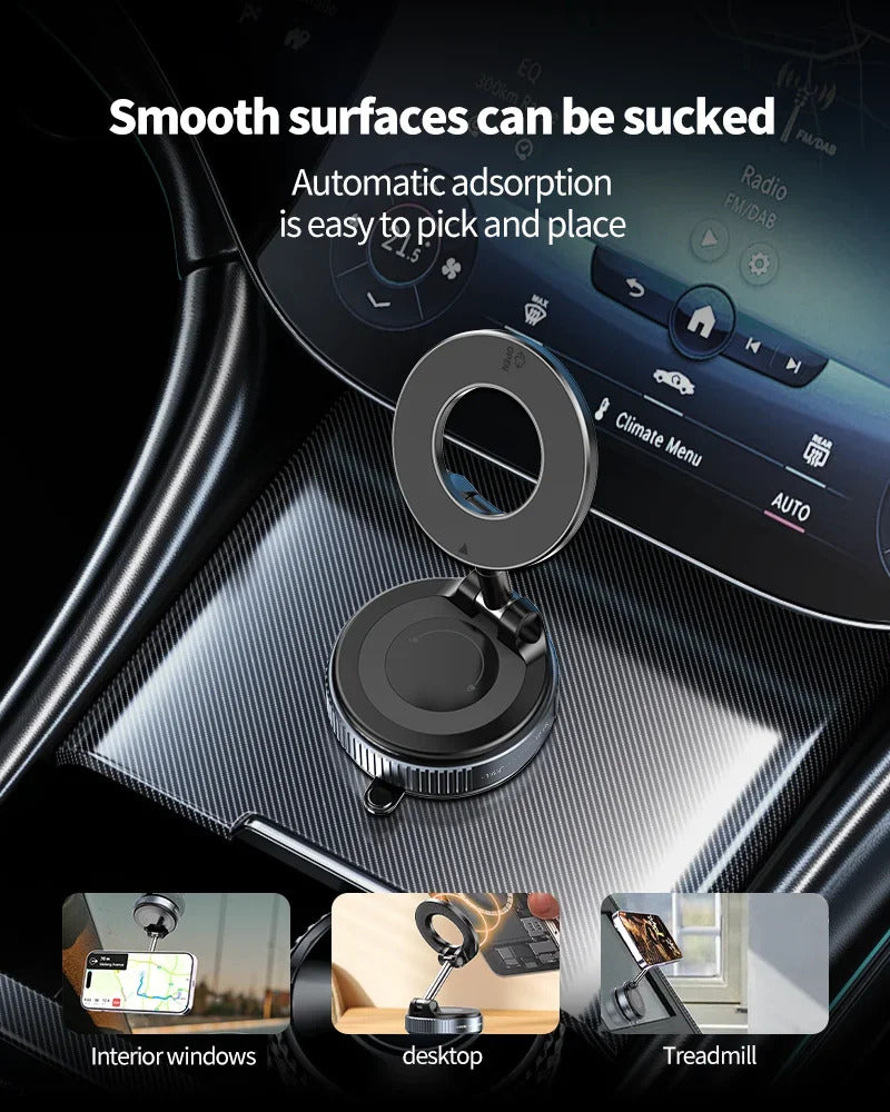 Xiaomi K007 Strong Magnetic Phone Holder Foldable Design 360° Adjustable Vacuum Car Mount For Car Desk Bathroom Magnetic Bracket