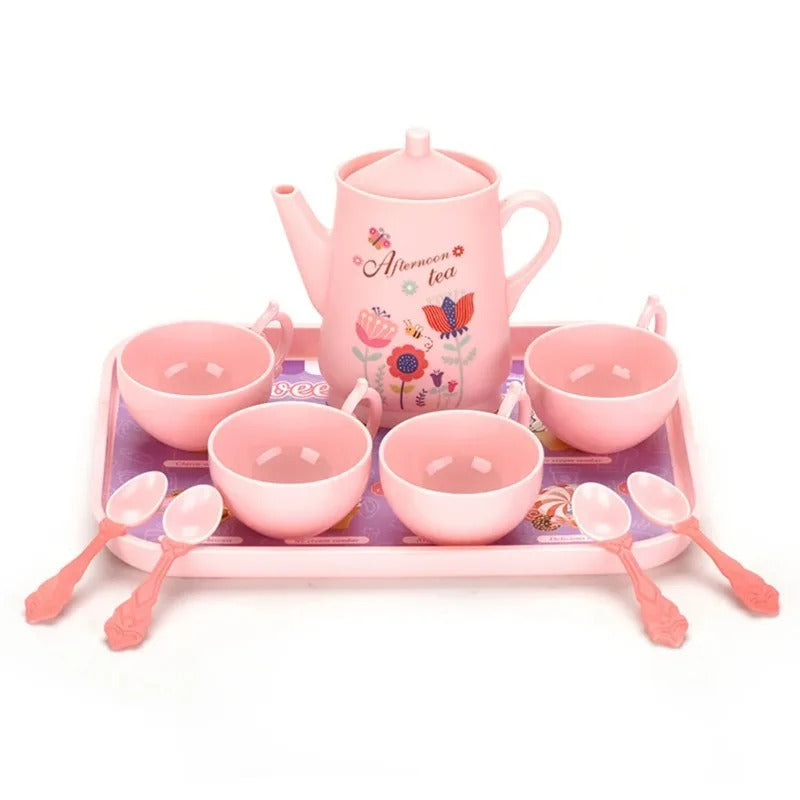 DIY Simulation Tea Food Cake Set Play House Kitchen Afternoon Tea Game Toys Gifts Pretend Play Toy For Children Kids Girls Gift