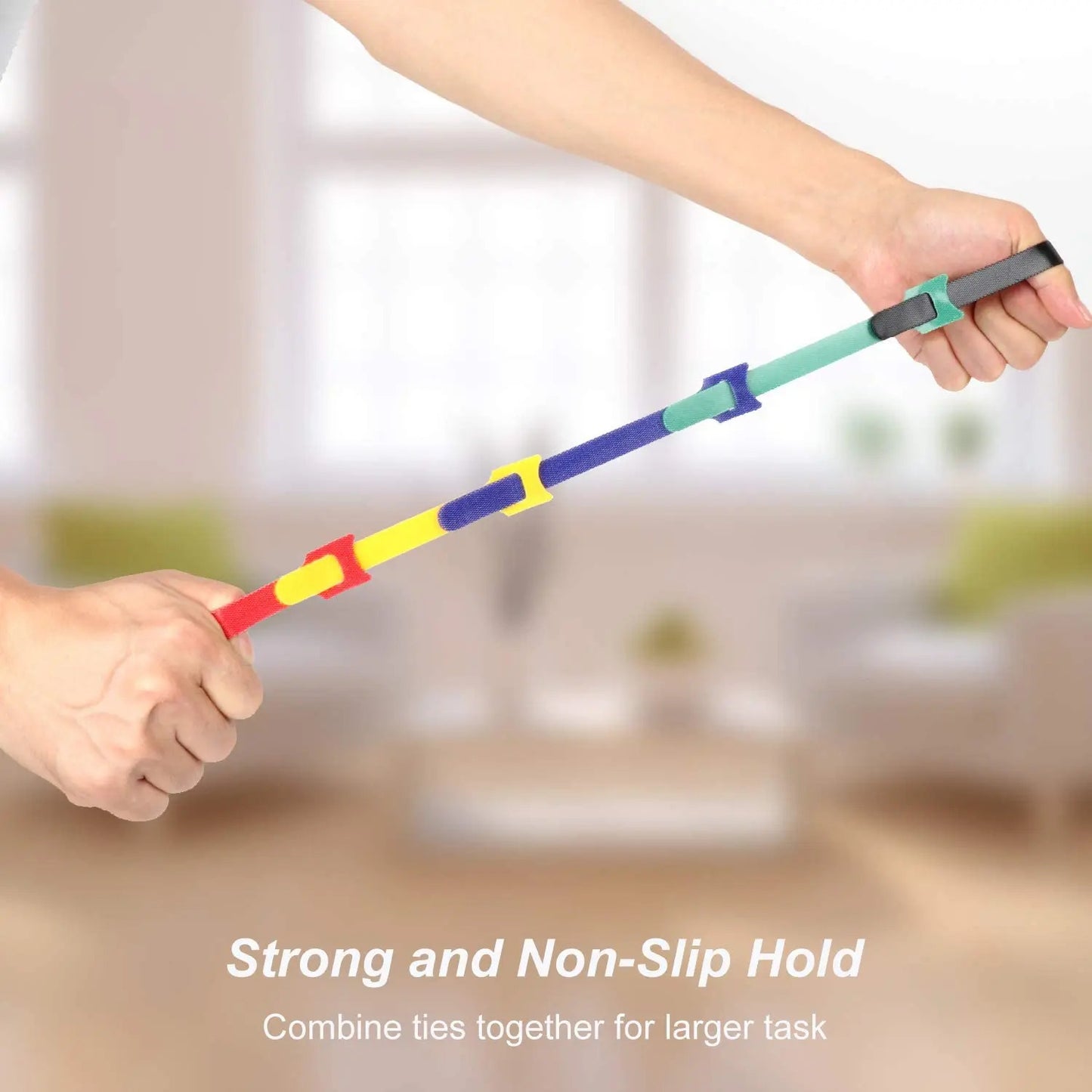 10/30/50PCS Releasable Cable Organizer Ties Nylon Strap Wire Management Adjustable Hook Loop Cable Mouse Earphones Keeper Holder