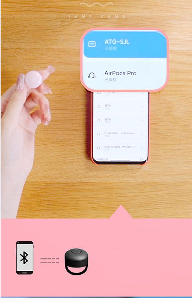 Video Controller TikTok Page Turner Like Tool Bluetooth Remote Control for Phone Photo Selfie Device