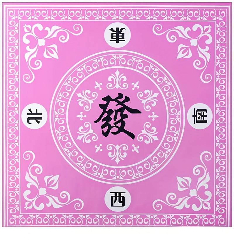 Mahjong Tablecloth Rubber Table Mat Cross-Border Amazon Anti-Slip Noise Reduction Waterproof 32.4inch Board Game Table Mat