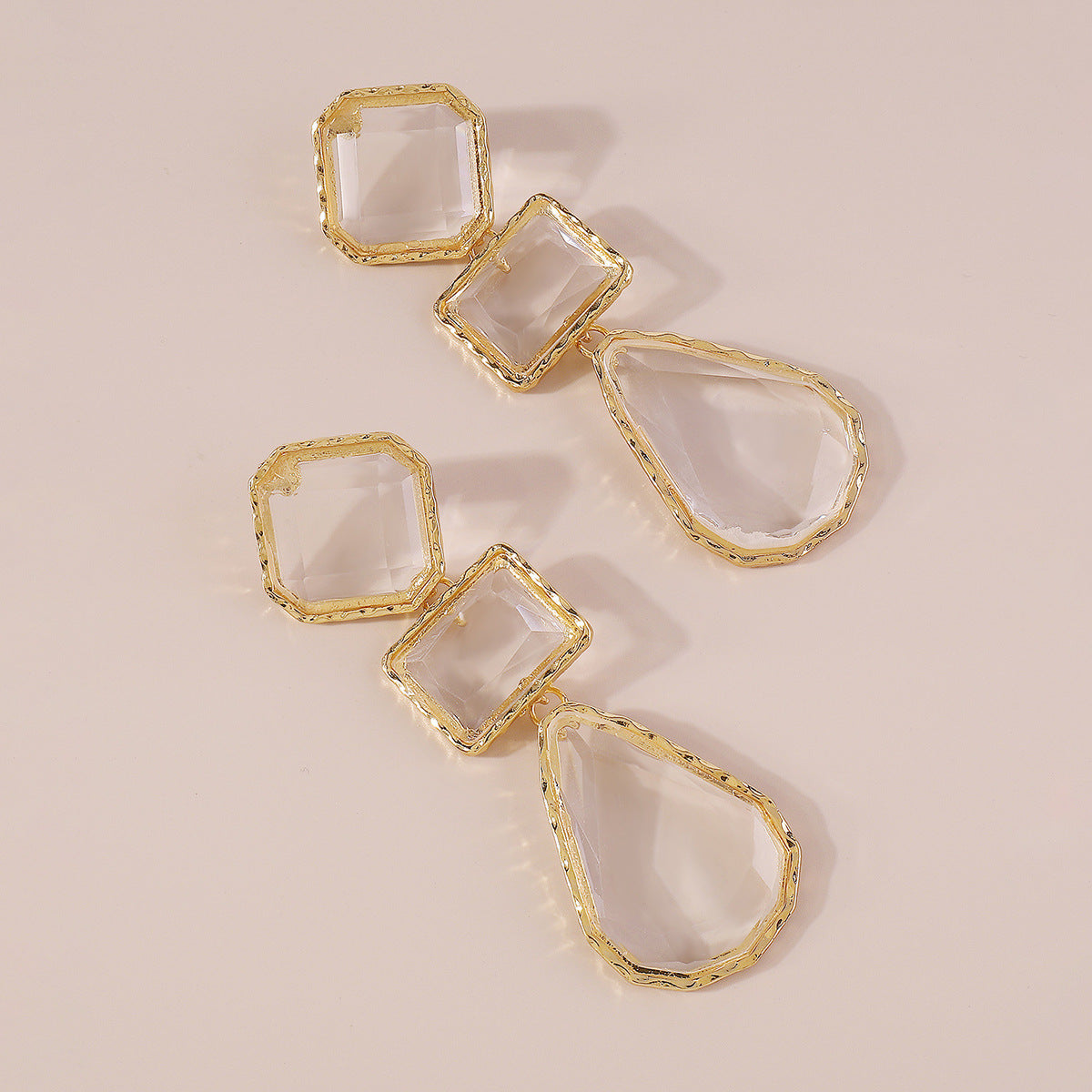 Trendy Accessories ZA Personality Fashion Exaggerated Geometric Resin Colorful Earrings Necklace