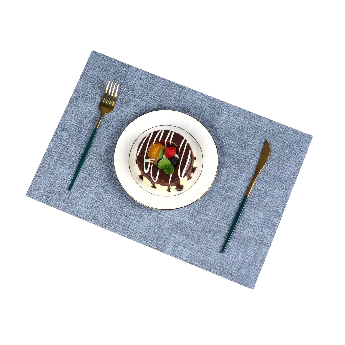 Washable Placemats Tablecloth Tea Cup Mat Textured Dining Table Mat Heat Resistant Insulation Mat High-end Western Dining Mat Coaster