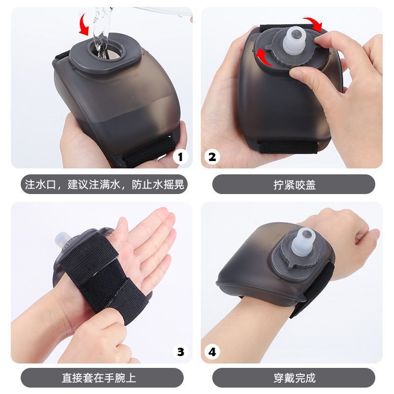Outdoor Sports Wrist Water Bottle Cycling Marathon Hand Mask Mountaineering Camping Climbing Portable Wrist Water Bottle