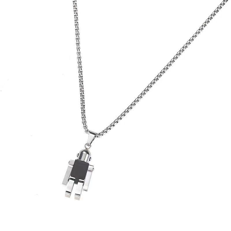Trendy Fashion Children's Necklace for Girls, Personalized Couple Pendant for Boys, Hip-Hop Versatile Street Dance Show Accessories Wholesale