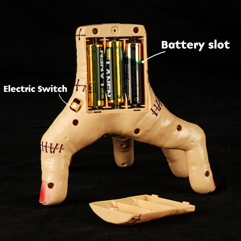 Adam's Dark Lolita Wednesday Toy Crawling Severed Hand Prank Light Music Ghost Hand Halloween Toy