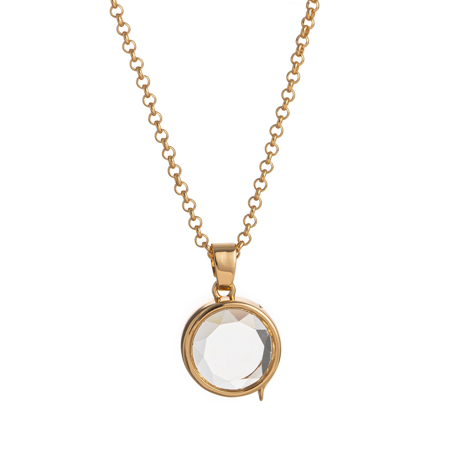 Retro Personality Photo Box Pendant Necklace Openable DIY Pendant Hollow Design Transparent Box 18K Gold Color Retention