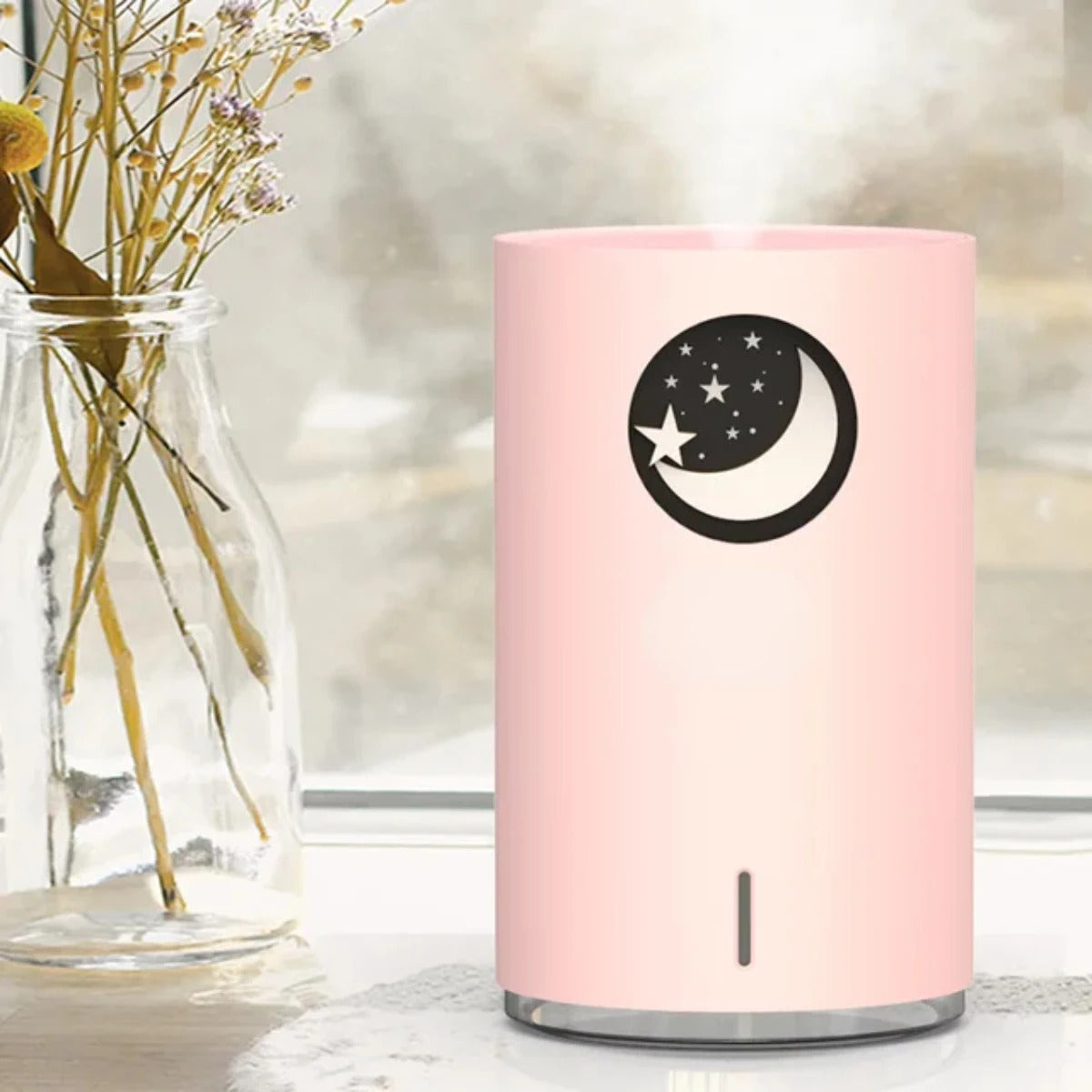 "700ml USB Humidifier Essential Oil Diffuser with LED Lamp - Purifier and Mist Maker"