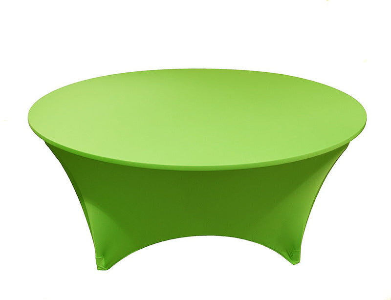 Elastic Round Table Set Tablecloth Tablecloth Table Skirt Cross-border Explosions Hotel Wedding Birthday Party Business Banquet