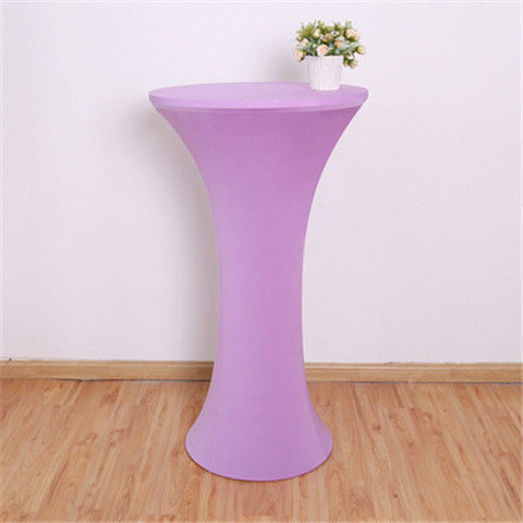 Elastic Round Table Cover Cocktail Table Cover Bar Table Cover Tablecloth Exhibition Hotel Banquet Decorative Tablecloth Round Table