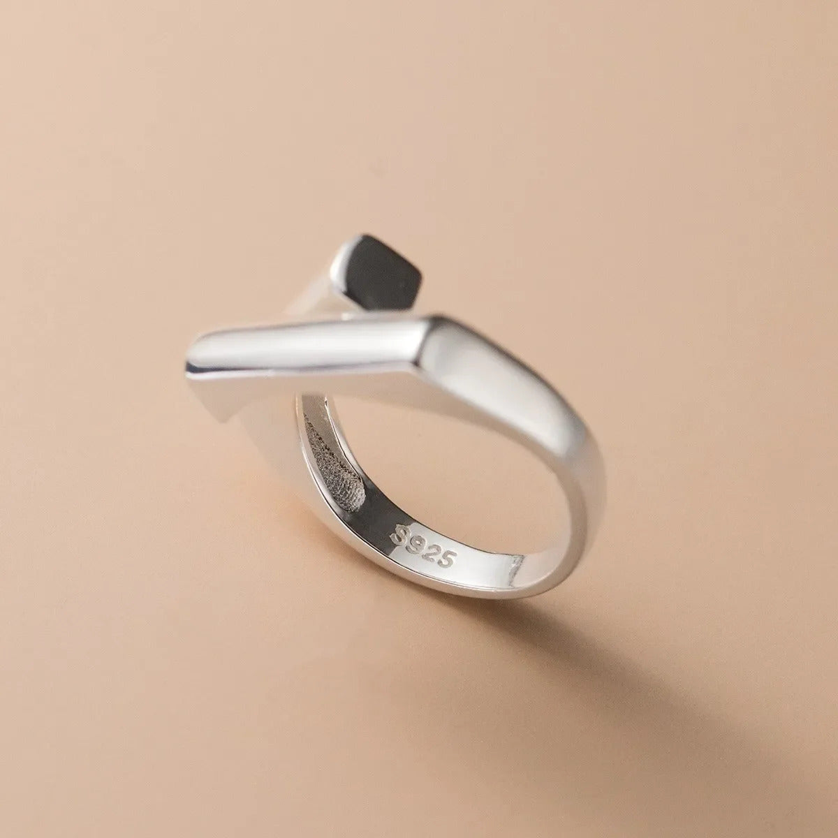 925 Sterling Silver Ring Unique Simple Ring For Women Jewelry Finger Open Vintage Handmade Ring Allergy For Party