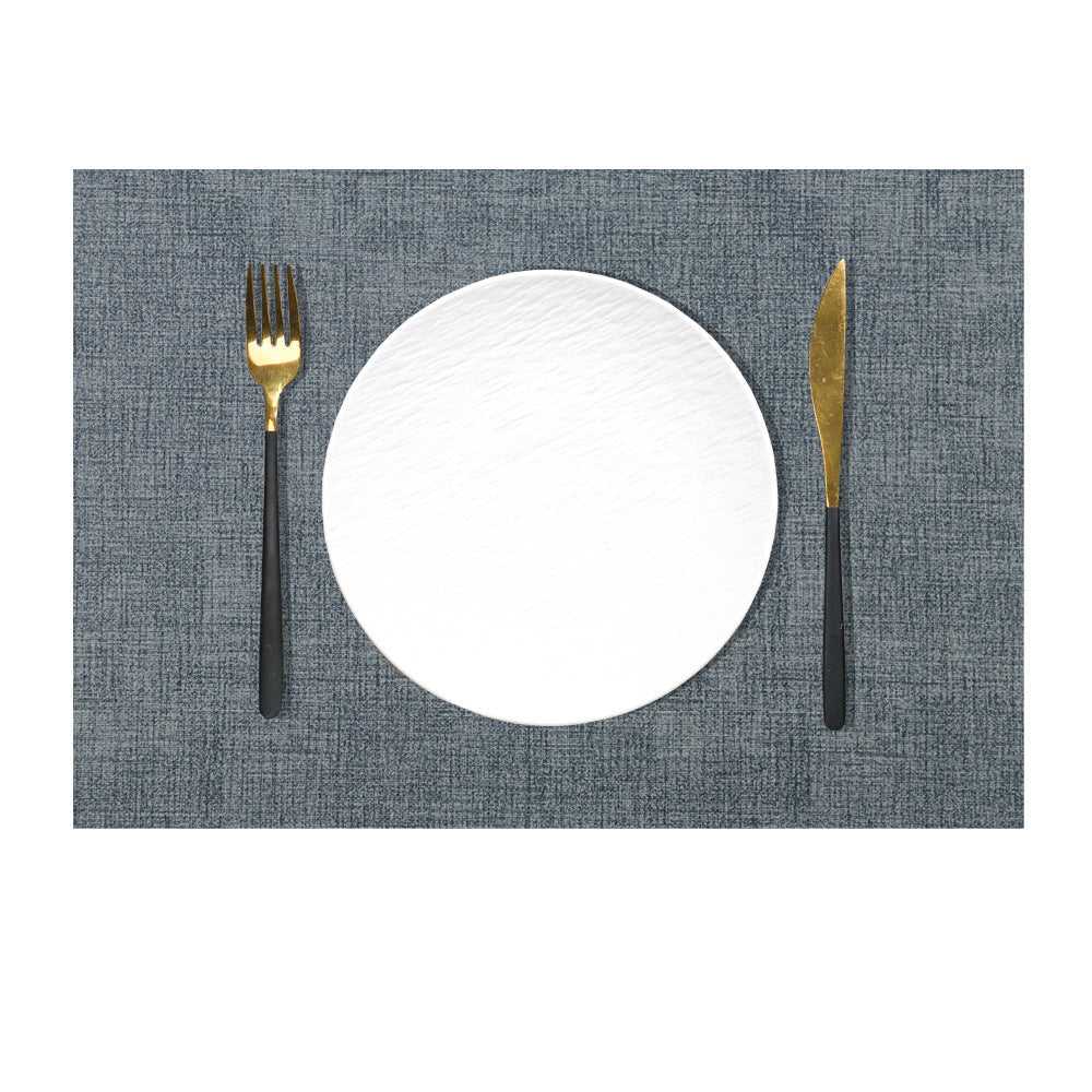 Western Dining Mat Square Cloth Pattern Household Dining Mat Bowl Mat Hotel Leather Dining Table Mat Waterproof Oilproof Heat Insulation Mat
