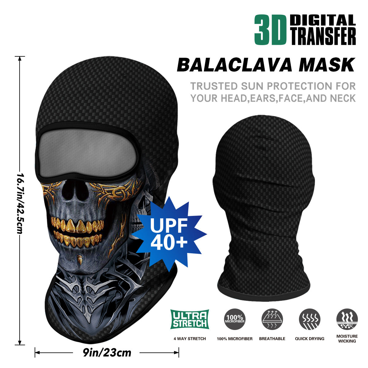 Summer Sun-Proof Headgear Men's and Women's Outdoor Motorcycle Riding Helmet Lining Headgear Fishing Funny Facekini Face Protection Face Mask