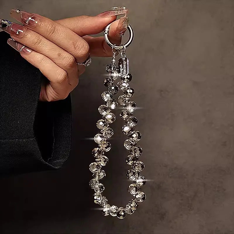 Internet celebrity flash mobile phone chain new mobile phone chain wrist crystal chain 2023 jewelry bag accessories key lanyards