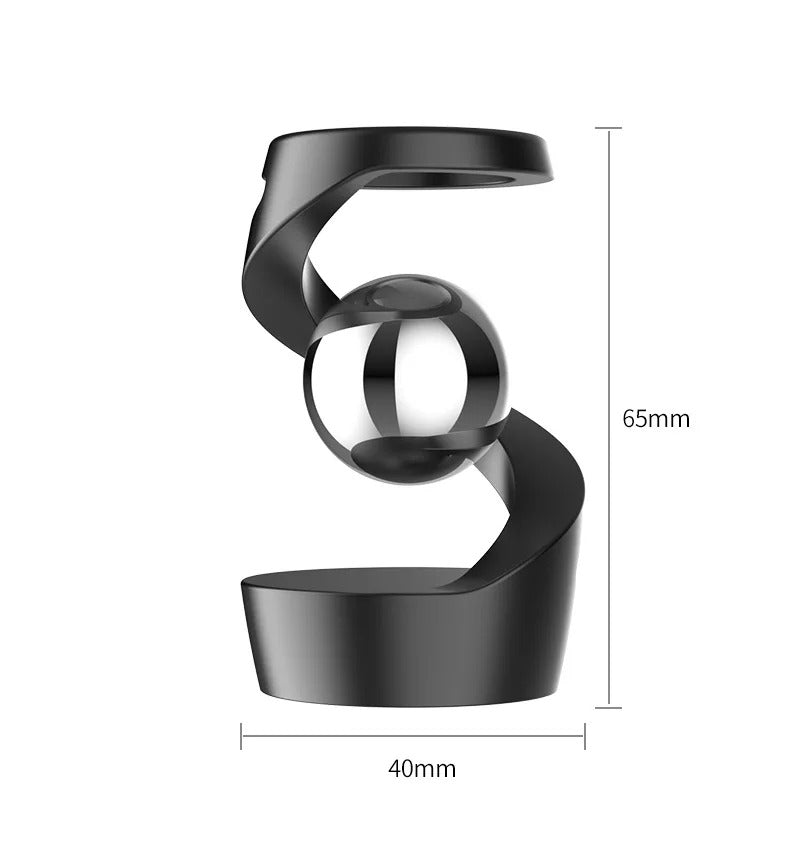 Desktop Rotating Gyroscope Finger Fidget Spinner Toy All Aluminum Alloy Spinning Gyro Silver Metallic Accents For Adults Gift