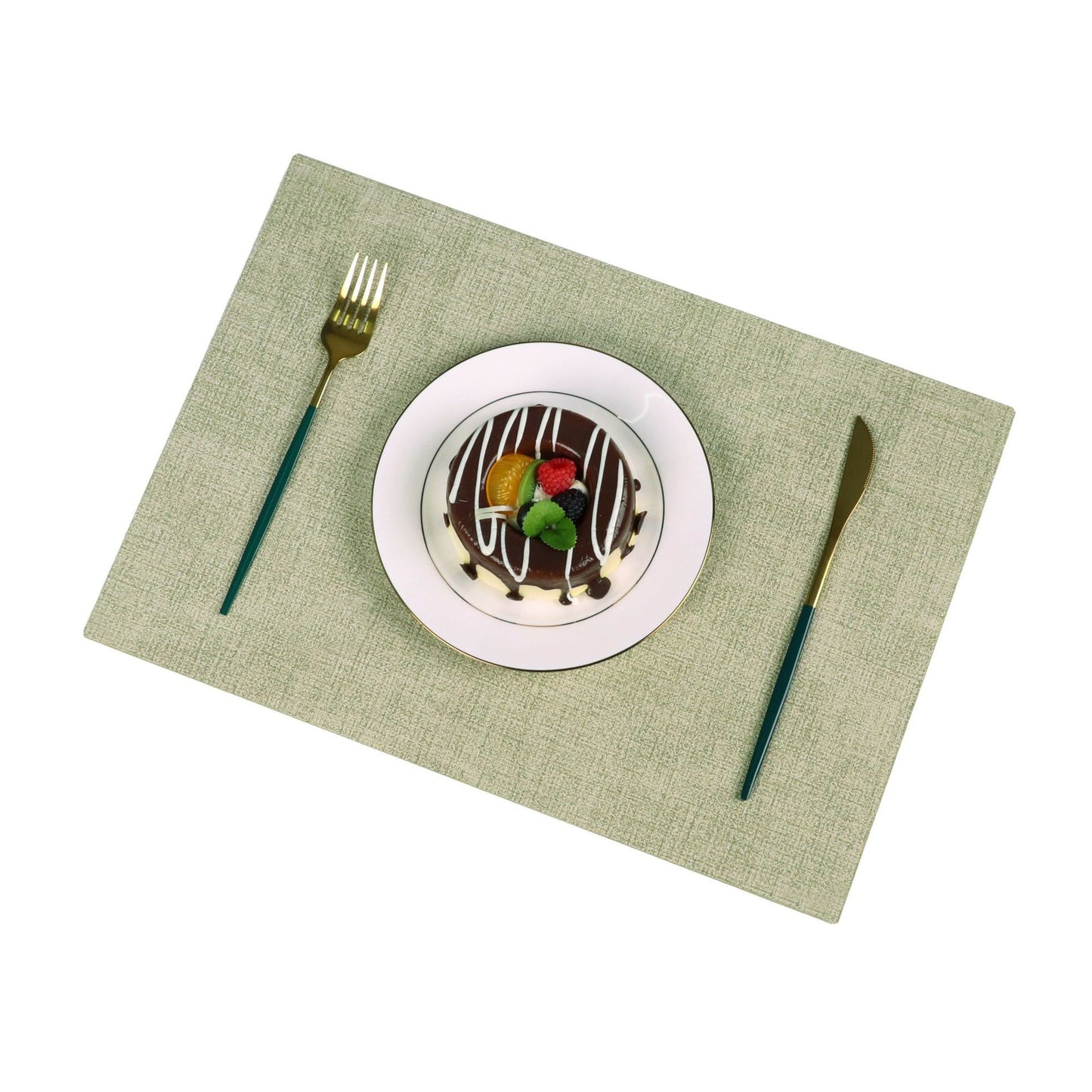 Washable Placemats Tablecloth Tea Cup Mat Textured Dining Table Mat Heat Resistant Insulation Mat High-end Western Dining Mat Coaster