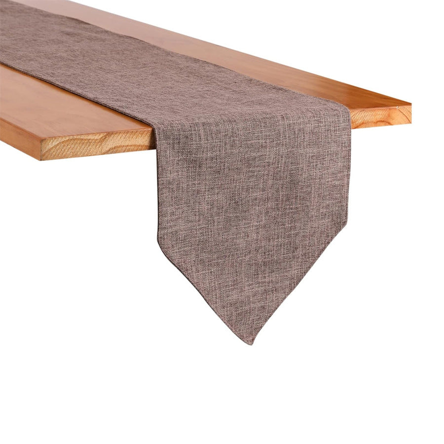 Nordic Bedside Towel Solid Color Linen Simple Style Long Table Runner Tea Flag Cloth Sideboard New Chinese Style Tea Table Towel