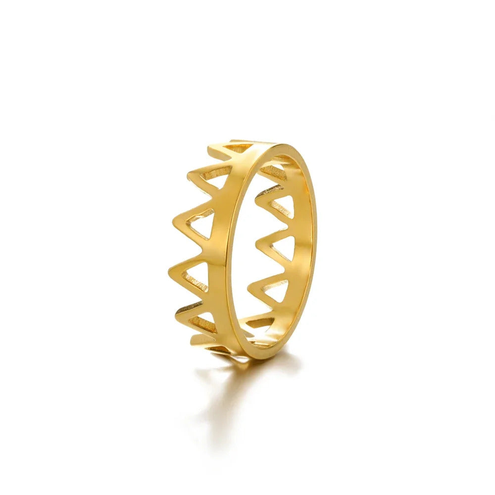 Romantic Letter Love Ring For Women Geometric Creative Finger Rings Engagemen Wedding Couple Stainless Steel Jewelry Gift