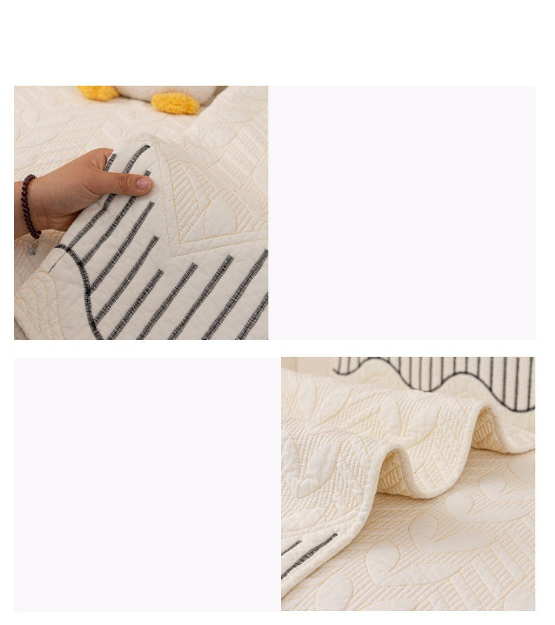 Cream Style Sofa Cushion 2025 New Model All-Season Non-Slip Seat Cushion Light Luxury High-End Genuine Leather Sofa Cover Cloth