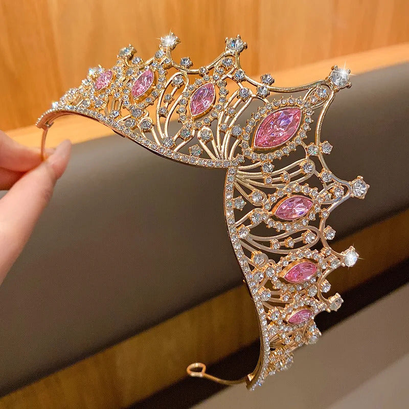 1 large crown fashionable temperament crown headband sweet wind hair accessory suitable for performances and birthdays