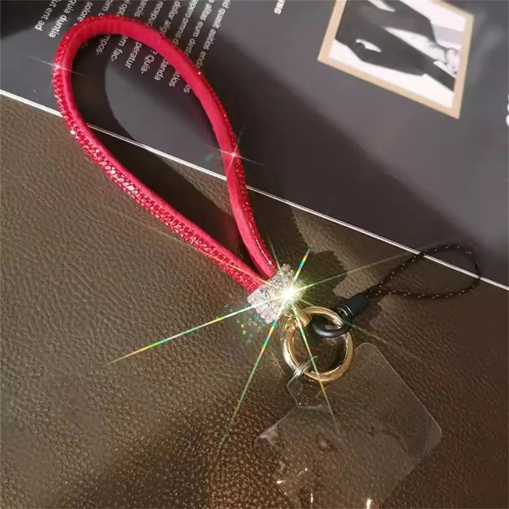 Rhinestone Mobile Phone Lanyard Bling Bling Anti Loss Diamond Lanyard Handheld Hanging Rope Phone Wrist Strap Hanging Ornaments