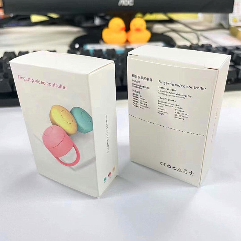 Video Controller TikTok Page Turner Like Tool Bluetooth Remote Control for Phone Photo Selfie Device