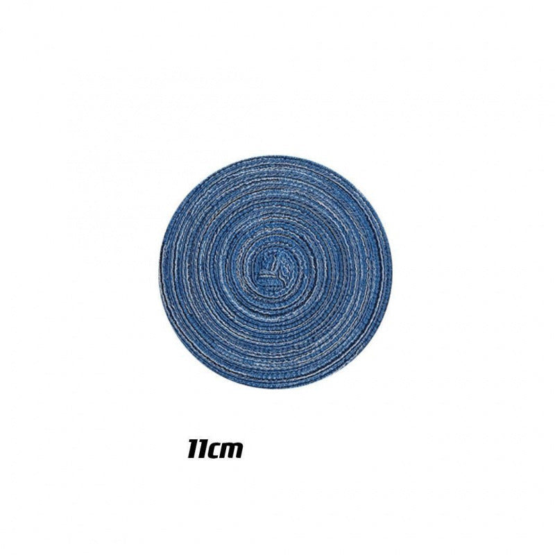 Placemat Woven Coaster Heat Insulation Mat Ins Feng Shui Kettle Mat Household Anti-scalding Dish Plate Bowl Mat Western Dining Table Mat