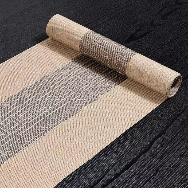New Chinese Style Table Runner Table Mat Coffee Table Cloth Zen Tea Mat Waterproof Tea Mat Dining Table Tea Table Light Luxury High-end Long Strip Cloth