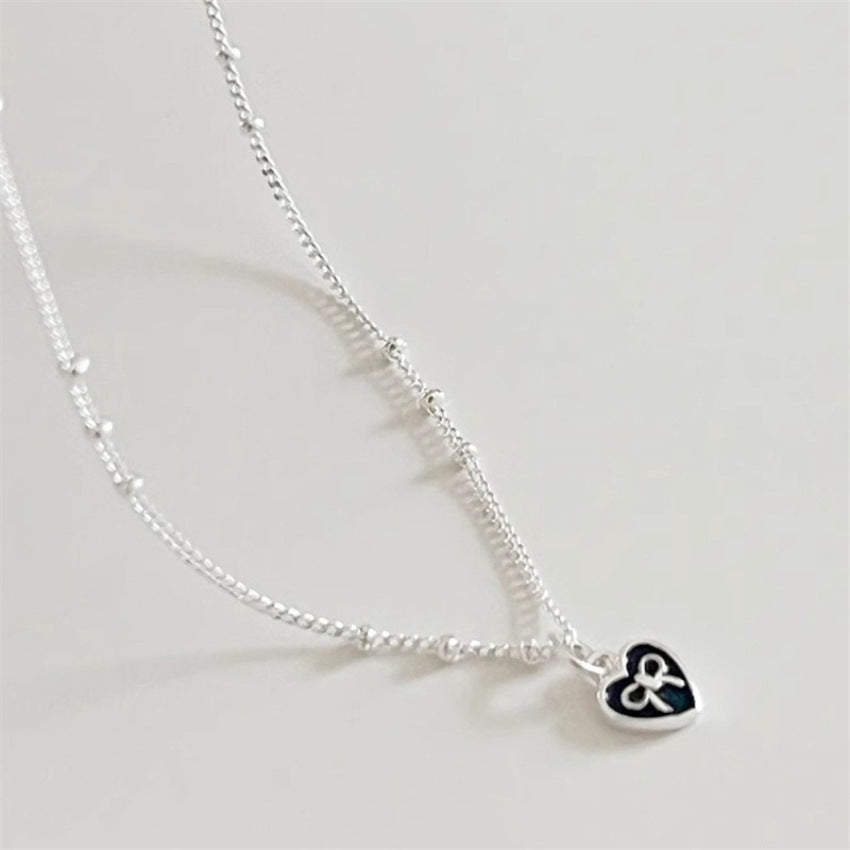 Li Luo New S925Sterling Silver Pearl Necklace Accessory for Women, Non-Fading, High-End Feel, Versatile Spring/Summer Clavicle Chain Wholesale