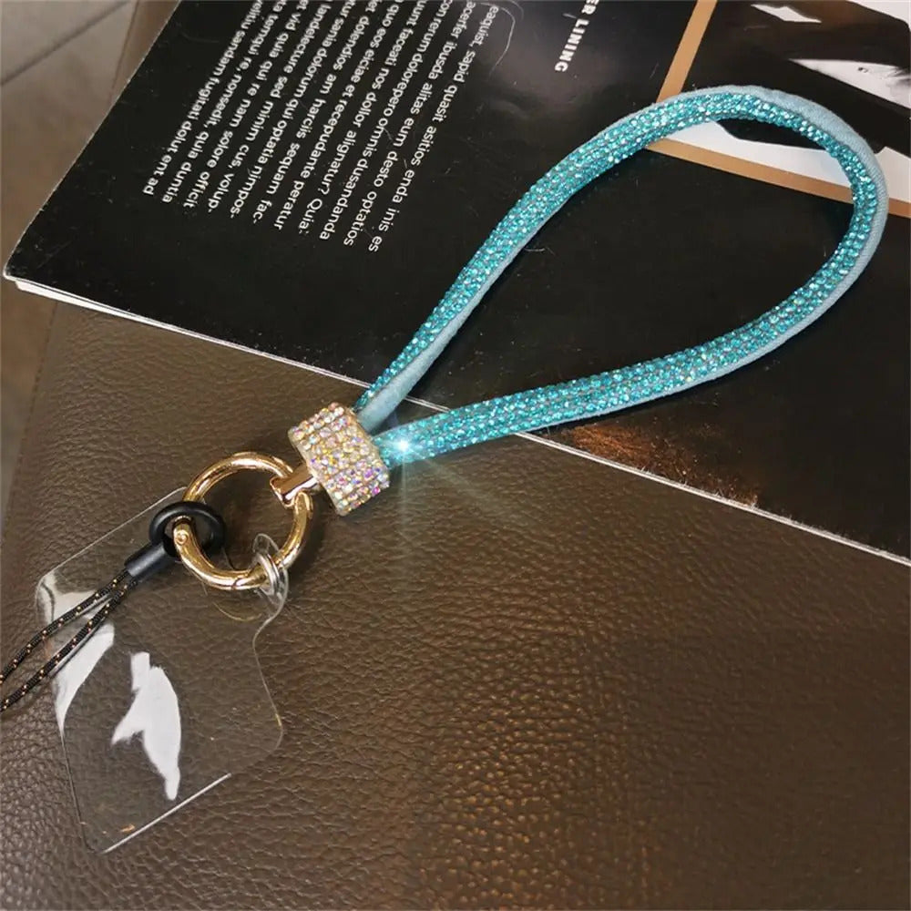 Rhinestone Mobile Phone Lanyard Bling Bling Anti Loss Diamond Lanyard Handheld Hanging Rope Phone Wrist Strap Hanging Ornaments