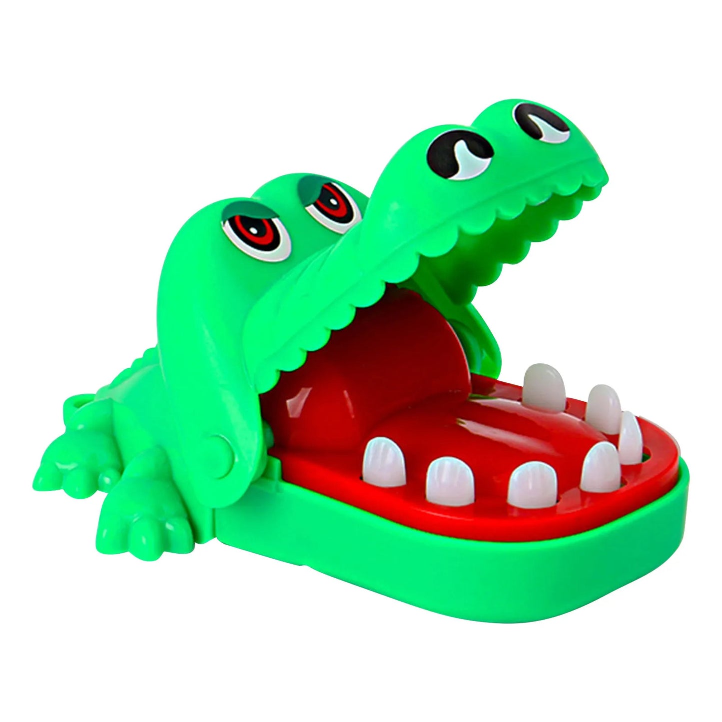 Crocodile Teeth Dentist Game ABS Crocodile Biting Finger Game Family Tabletop Party Toy Funny Gags Toy with Keychain for Kids