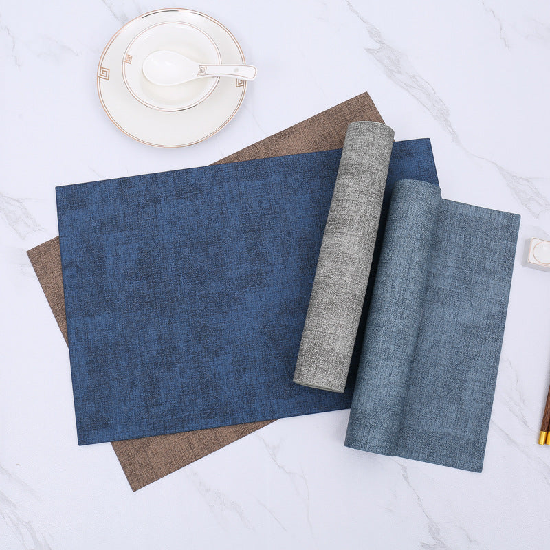 Washable Placemats Tablecloth Tea Cup Mat Textured Dining Table Mat Heat Resistant Insulation Mat High-end Western Dining Mat Coaster