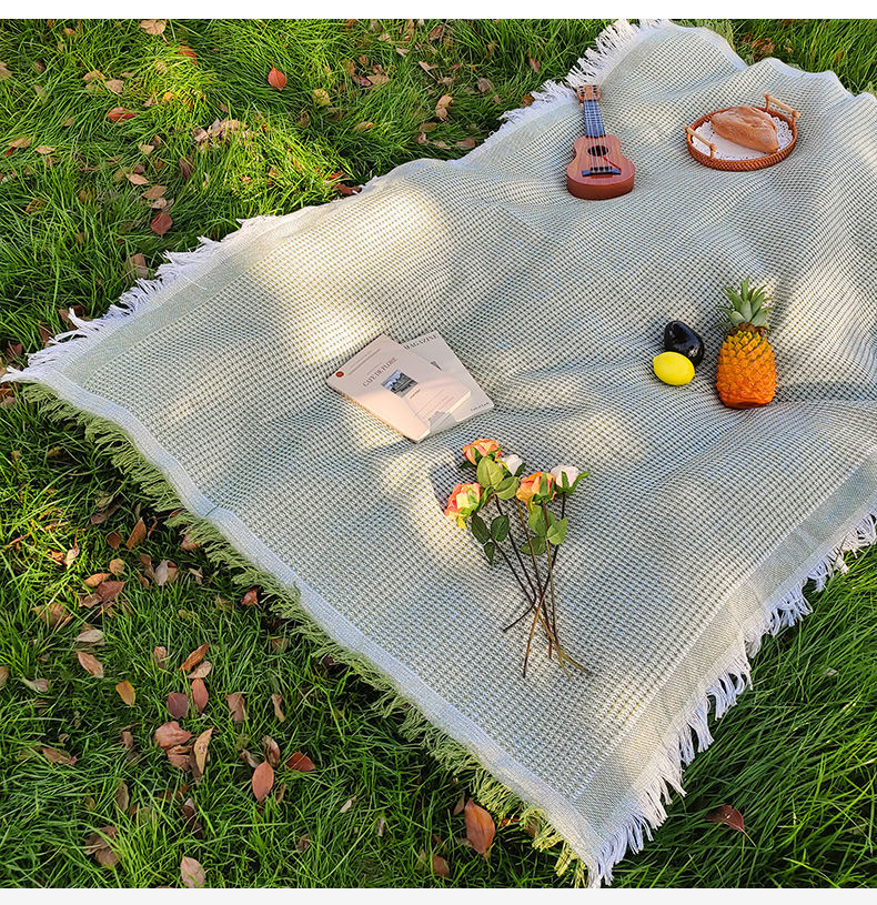 Picnic Cloth French Style Atmosphere Tablecloth Photo Background Cloth Decorative Cloth Camping Tablecloth Picnic Mat Outdoor Portable