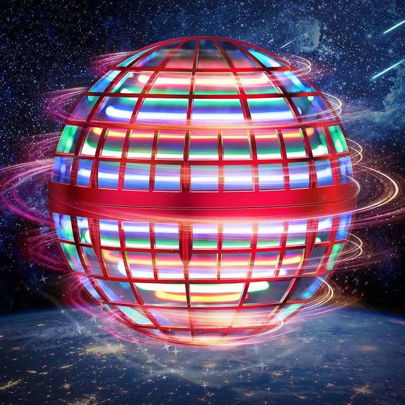 Flying Orb Ball Toy, Hover Ball Boomerang Fly Fidget Spinner, Cool Toys Gifts Hand Mini Drone Cosmic Globe, Indoor Outdoor Toys(Blue)