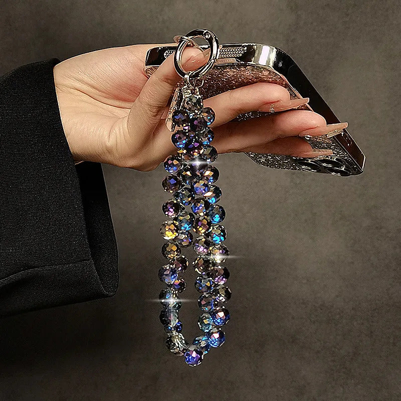 Internet celebrity flash mobile phone chain new mobile phone chain wrist crystal chain 2023 jewelry bag accessories key lanyards