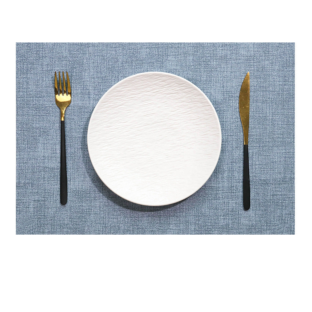 Western Dining Mat Square Cloth Pattern Household Dining Mat Bowl Mat Hotel Leather Dining Table Mat Waterproof Oilproof Heat Insulation Mat