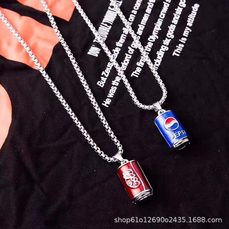 Trendy Fashion Children's Necklace for Girls, Personalized Couple Pendant for Boys, Hip-Hop Versatile Street Dance Show Accessories Wholesale