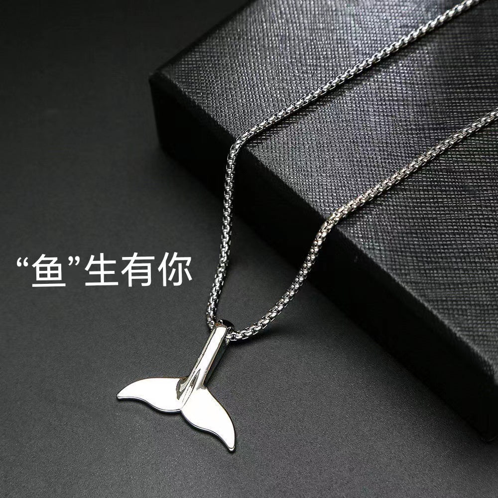 Trendy Fashion Children's Necklace for Girls, Personalized Couple Pendant for Boys, Hip-Hop Versatile Street Dance Show Accessories Wholesale