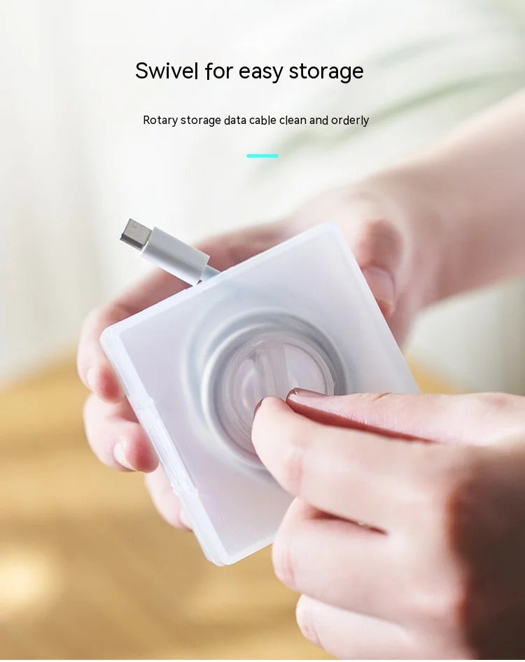Organizer Charging Cable Storage Artifact Organizer Portable Rotating Storage Box Can Rack Cell Phone Simple Data Cable