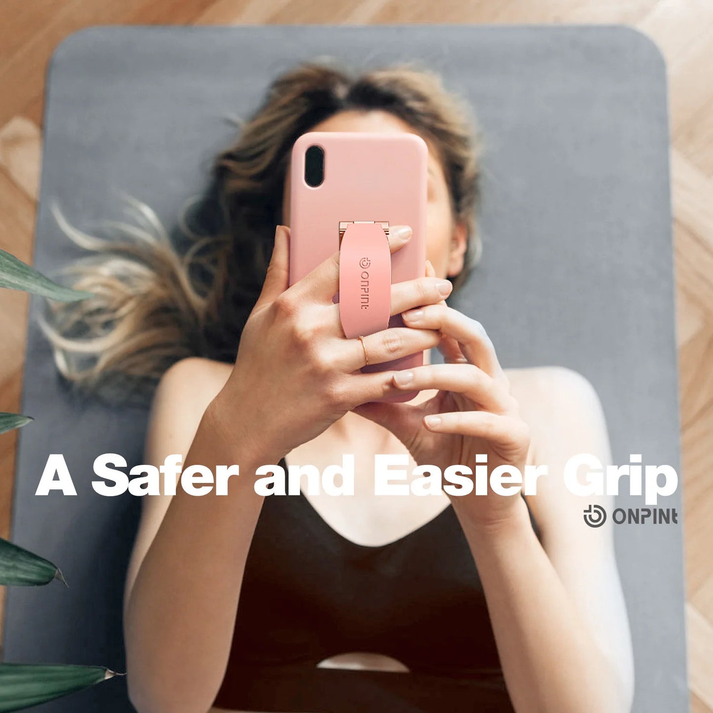 Portable Phone Strap Grip Holder Finger Cell Grip Telescopic Phone Finger Strap Stand Adhesive Loop Universal Finger Kickstand