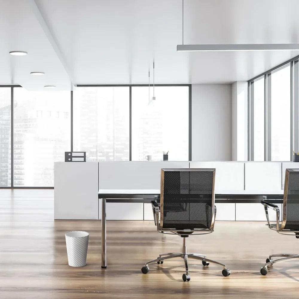 Bathroom Trash Can 3 Pack Small Round Garbage Bin with Trash Bags Sturdy Plastic Waste Basket Home Office Kitchen Bathroom