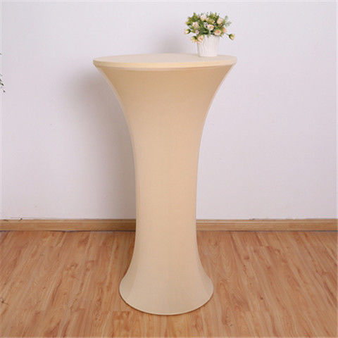 Elastic Round Table Cover Cocktail Table Cover Bar Table Cover Tablecloth Exhibition Hotel Banquet Decorative Tablecloth Round Table