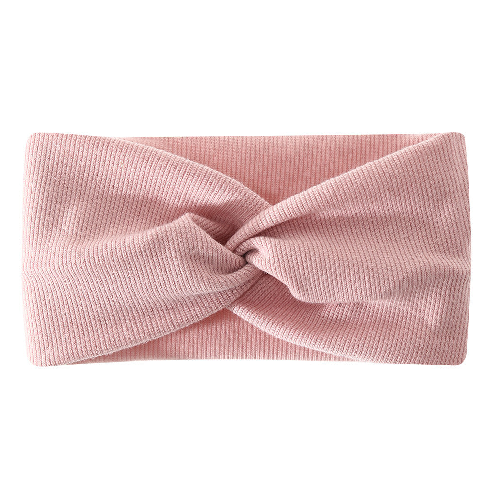 Bohemian Sports Wide Headband Foreign Trade Style Ribbed Cotton Cross Yoga Sports Elastic Headband