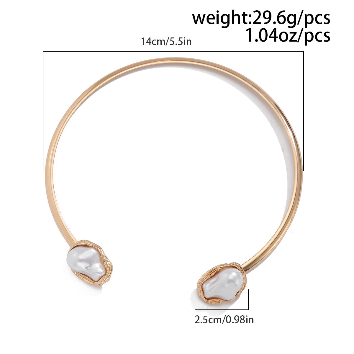 European and American Cross-Border Jewelry French Baroque Irregular Pearl Necklace Vintage Niche Alloy Clavicle Chain Set