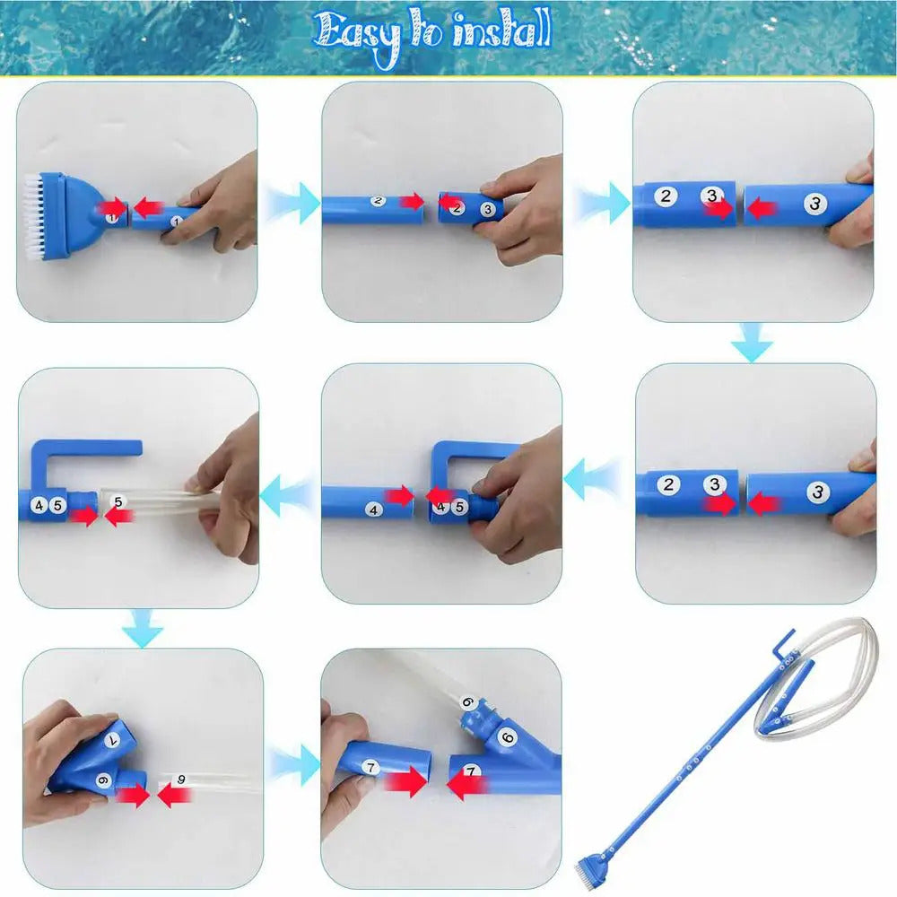 Spa Vacuum Handheld Spa Hot Tub Vacuum Efficient Cleaning Tool Handheld Safe Device For Dirt Algae Sand From Bottom Water
