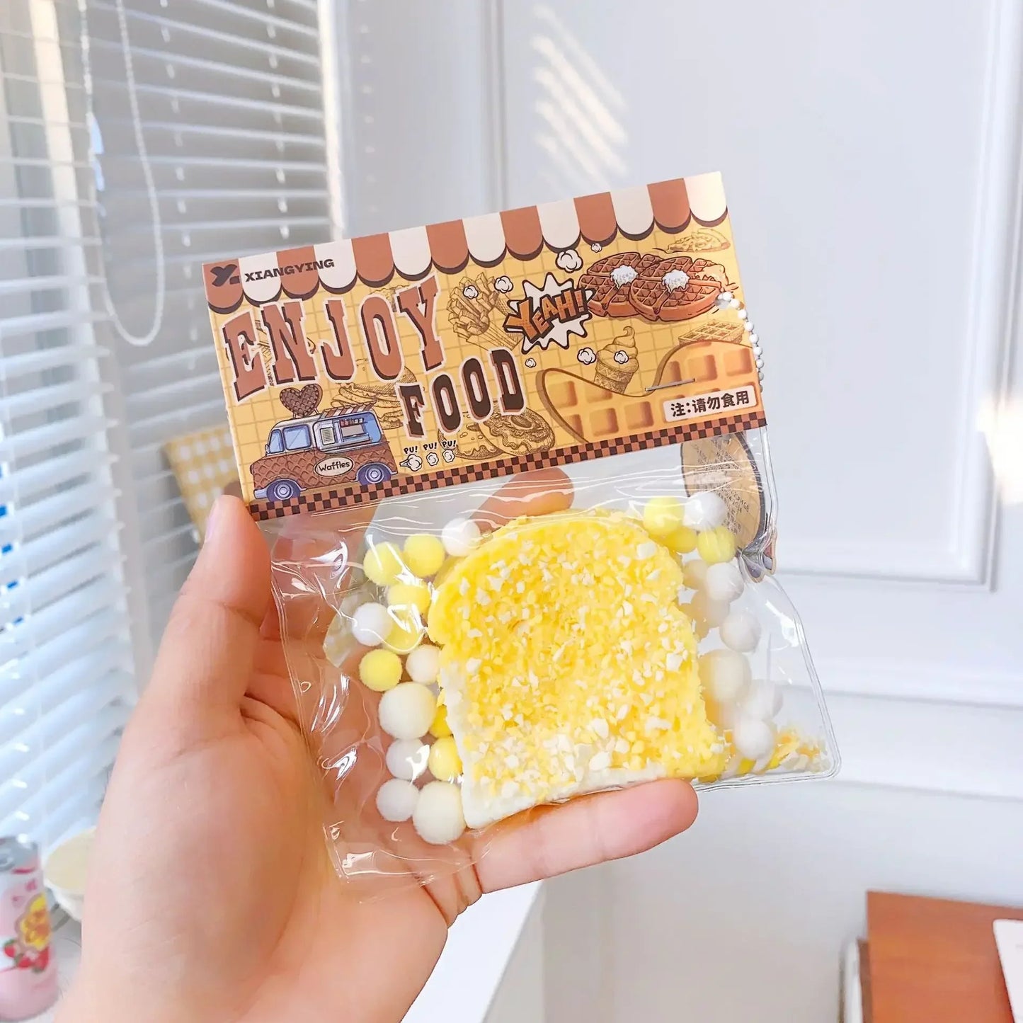 Squishy Food Creative Kids Fidget Toy Simulation exquisite Waffle Bread Toast Donuts Slow Rising Squeeze Stress Relief Toys