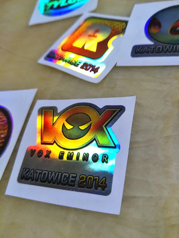 Holographic Csgo Peripheral Stickers Physical Printing Physical Waterproof Mobile Phone Computer Laptop Car Sticker Gift