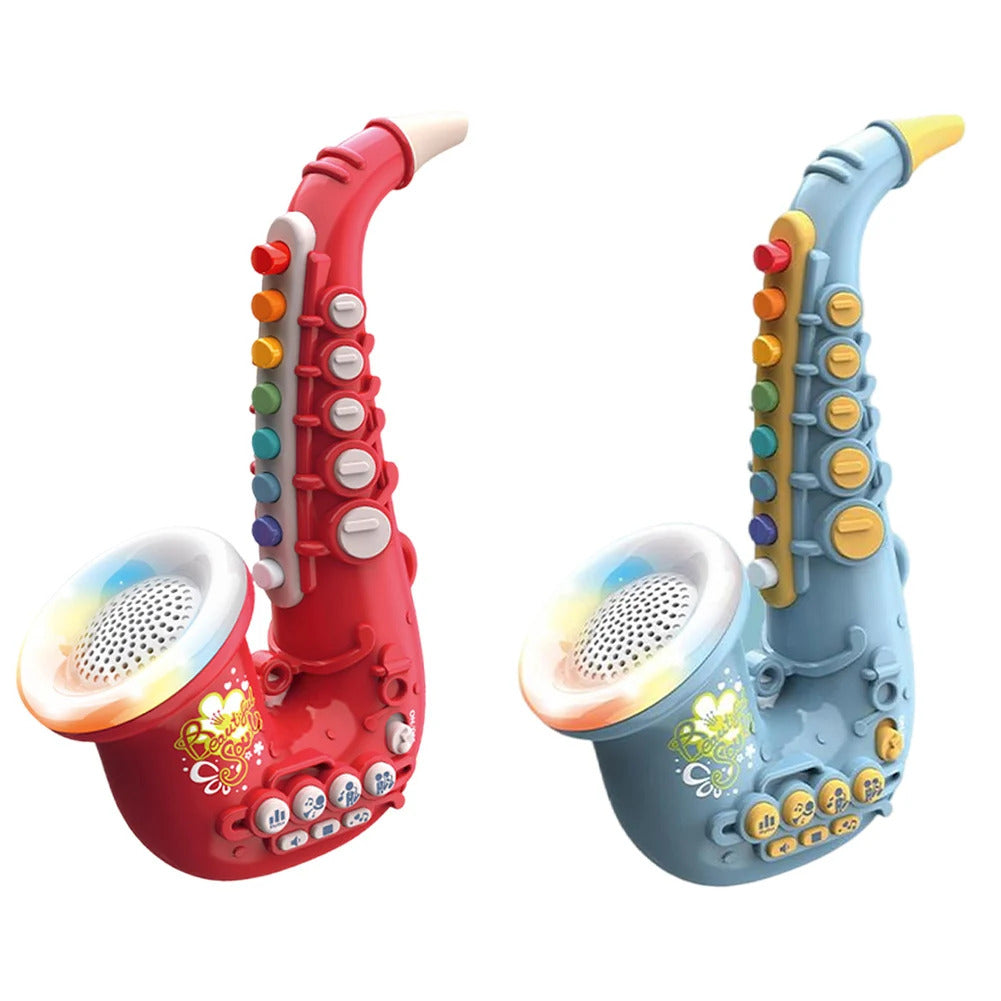 Kids Saxophone Toy Clarinet Toy with Light Music Kids Instruments Early Education Toy for 3 4 5 6 7 Year & Up Old Boy Girls