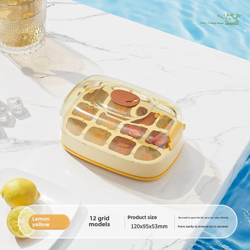 Ice Cube Mold Press Ice Cube Kettle Water Cup Household Food Grade Household Ice Box Frozen Ice Cube Storage Artifact